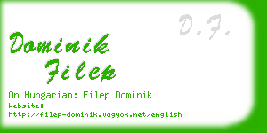 dominik filep business card
